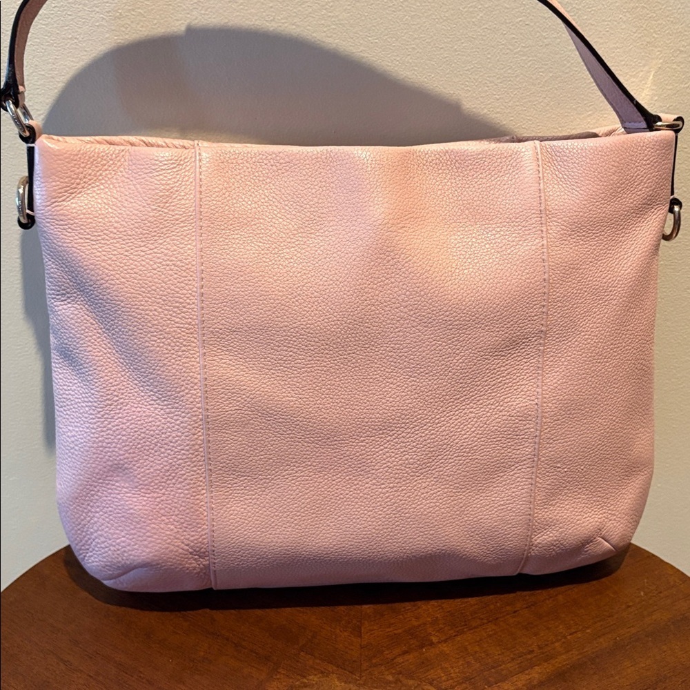 Coach East West Isabelle shoulder bag F35809 pebbled Leather pink blush EUC - Picture 8 of 17